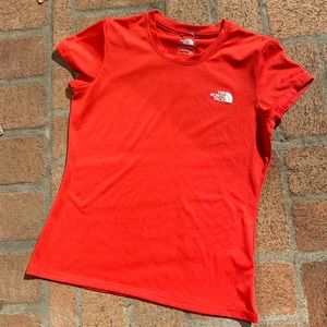 The North Face red/orange sz S/P FLASHDRY 100% polyester workout top